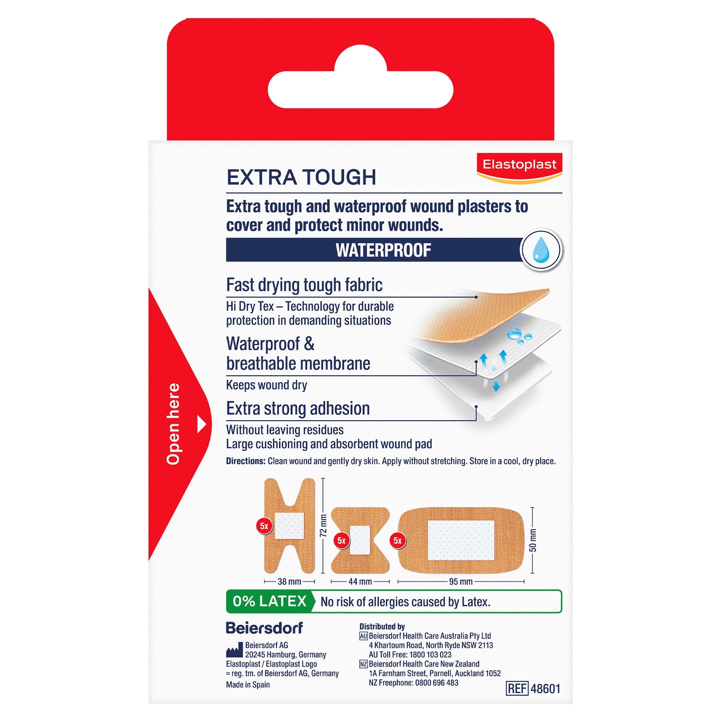 Elastoplast Heavy Fabric Waterproof Plasters Assorted 15 Pack - Cutprice Online