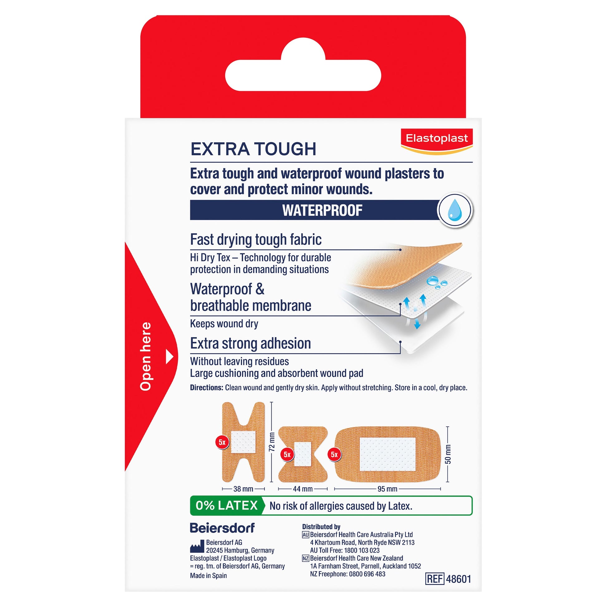 Elastoplast Heavy Fabric Waterproof Plasters Assorted 15 Pack - Cutprice Online