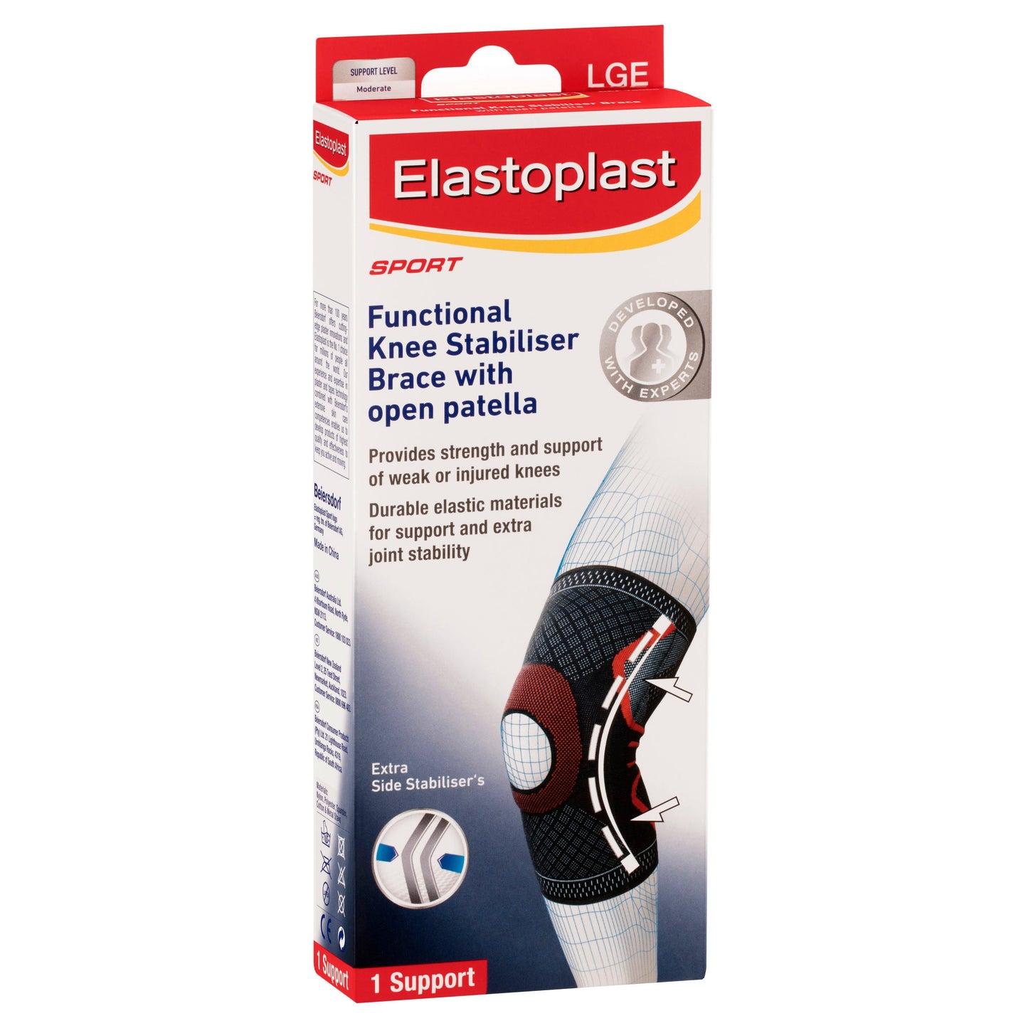 Elastoplast Functional Knee Stabiliser With Open Patella LRG - Cutprice Online