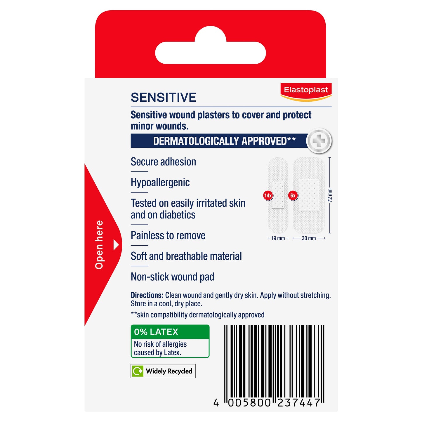 Elastoplast 46041 Sensitive Strips Assorted Pack 20 - Cutprice Online