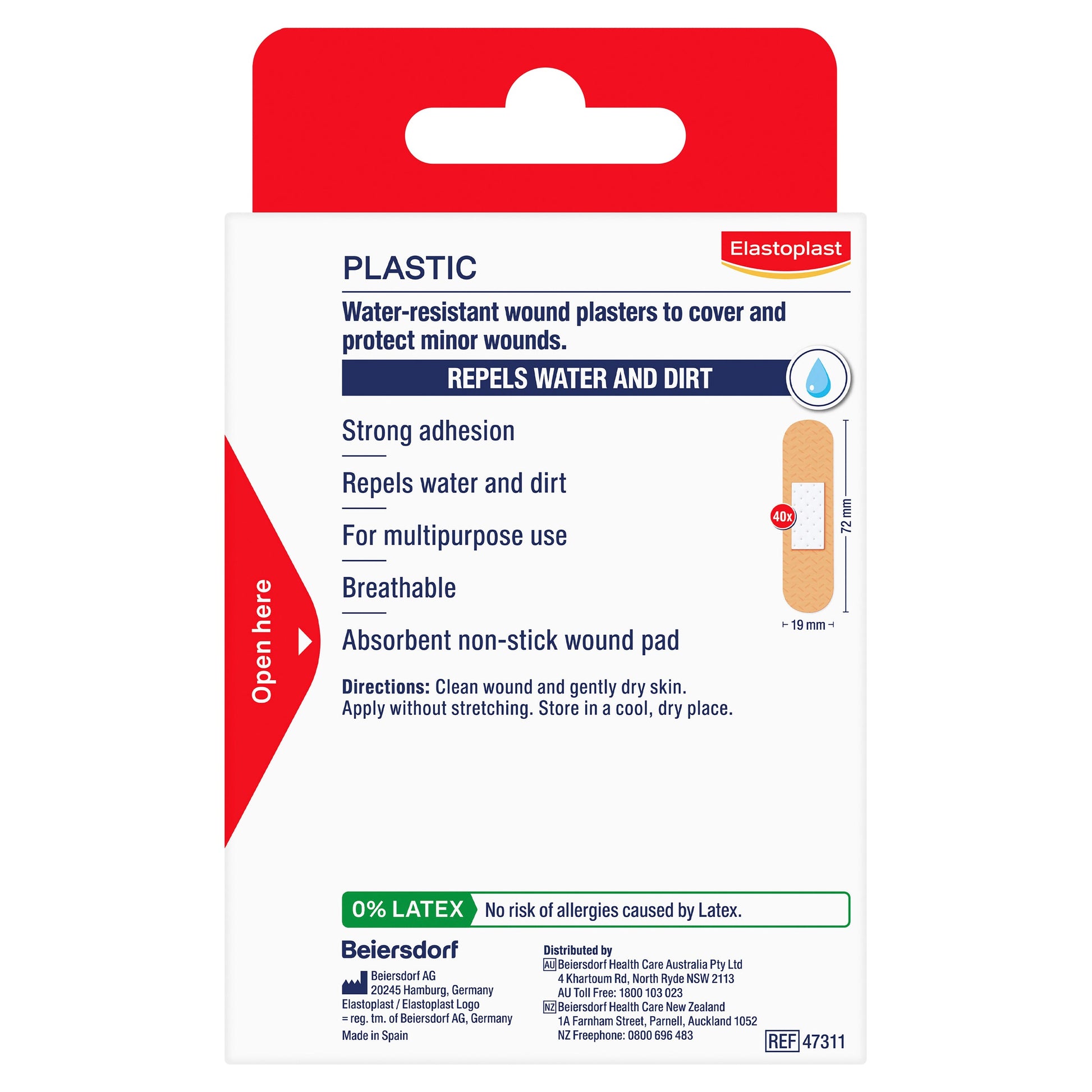 Elastoplast 47311 Plastic Strips 40 - Cutprice Online