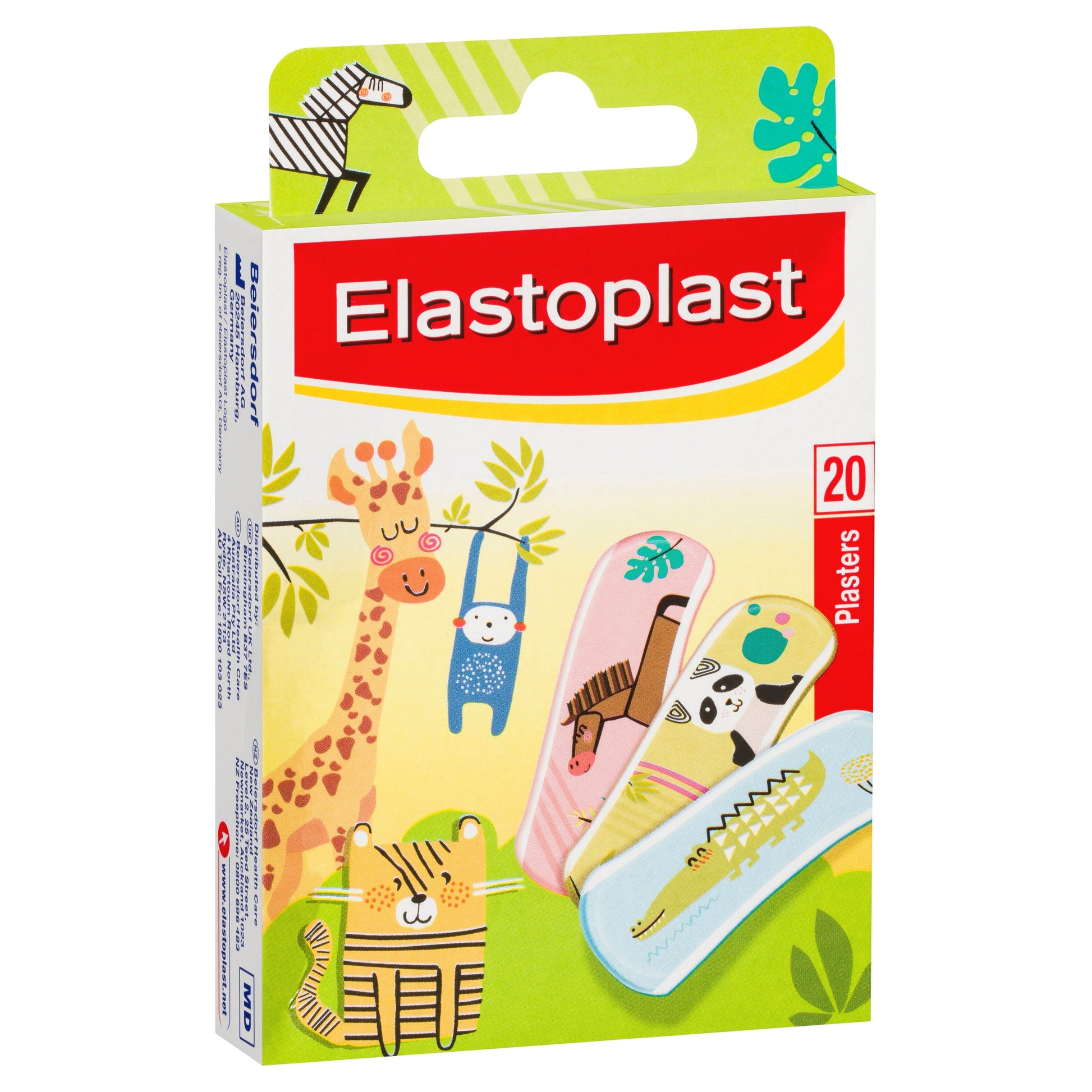 Elastoplast Kids Animal Plasters 20 Strips - Cutprice Online