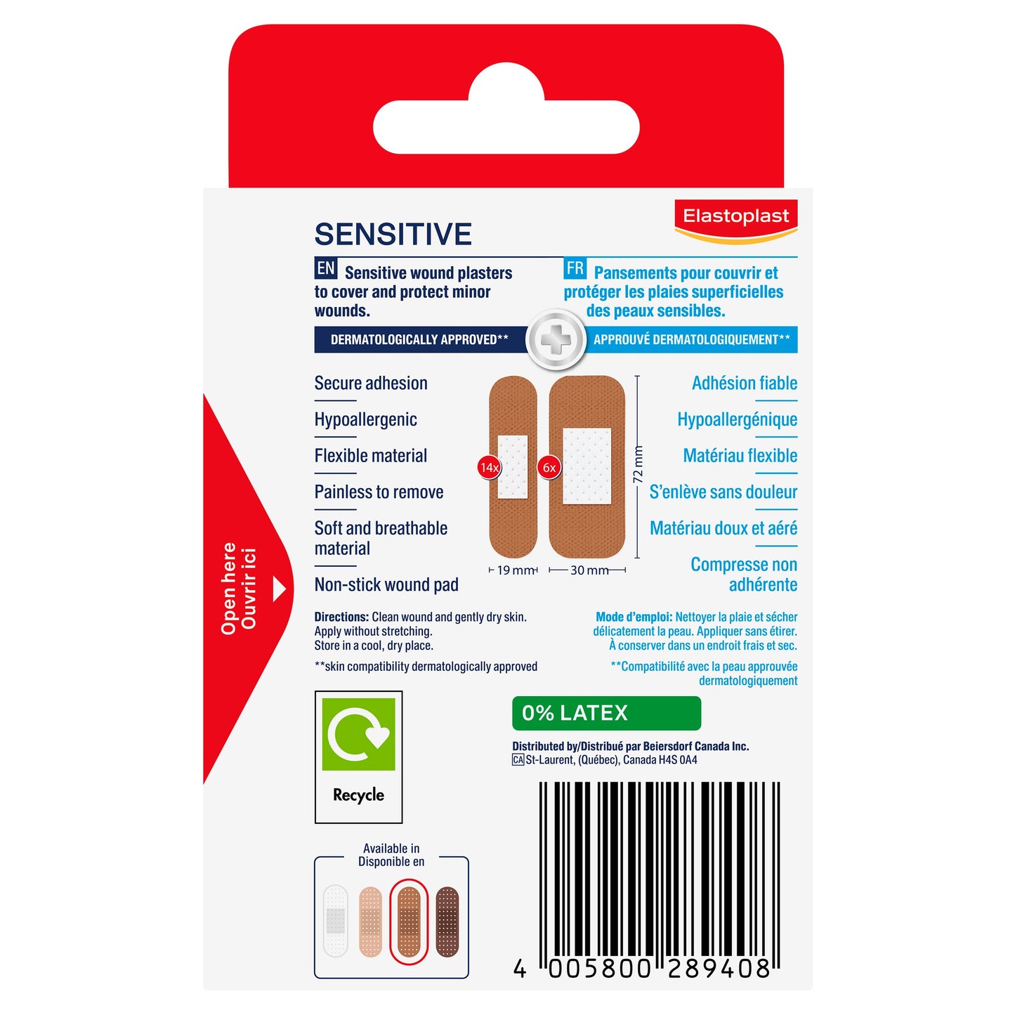 Elastoplast Sensitive Skin Tone Plasters 20PK Medium - Cutprice Online