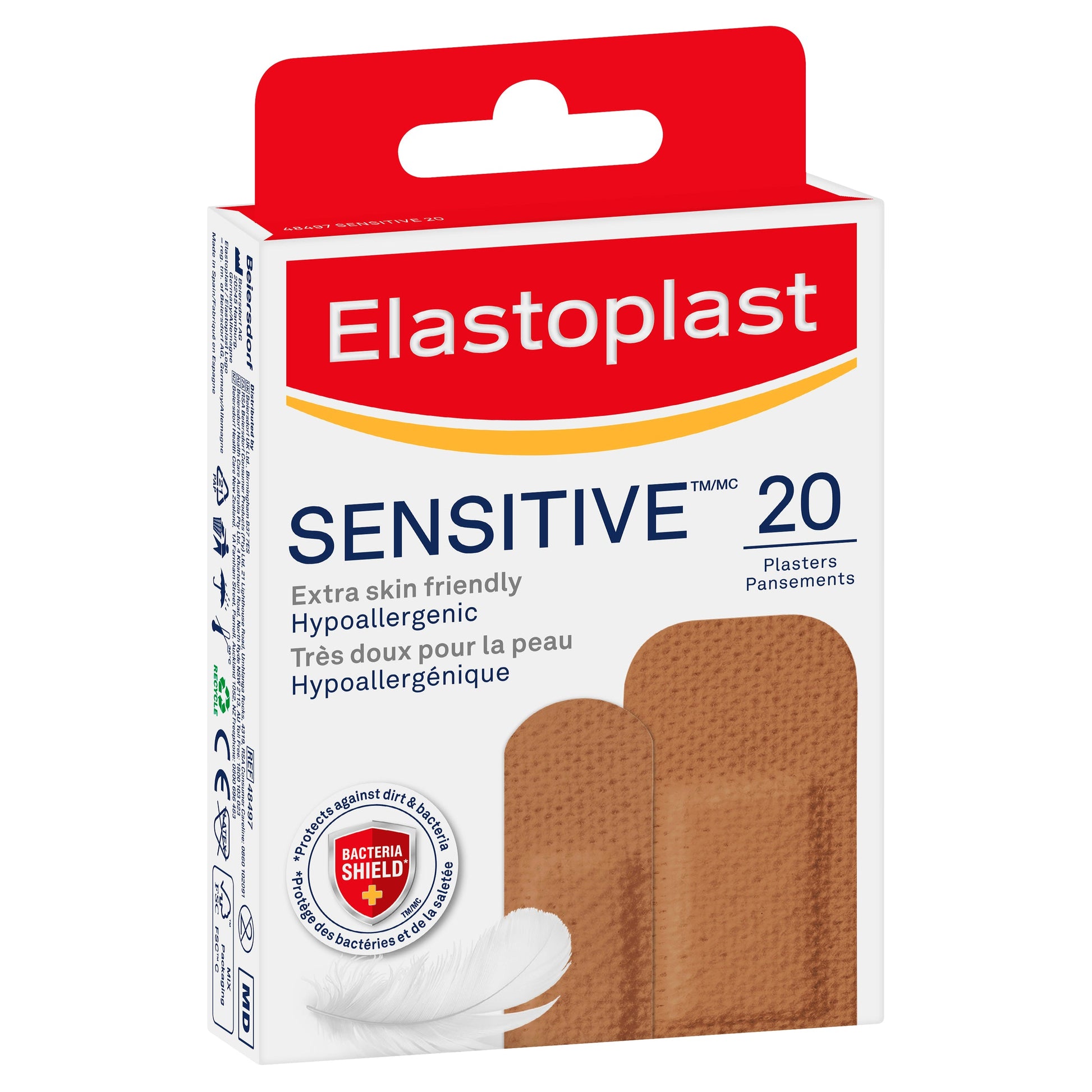 Elastoplast Sensitive Skin Tone Plasters 20PK Medium - Cutprice Online