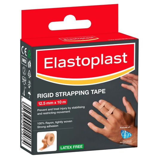 Elastoplast 36001 Sport Rigid Strapping Tape 12.5mmx10m Tan - Cutprice Online
