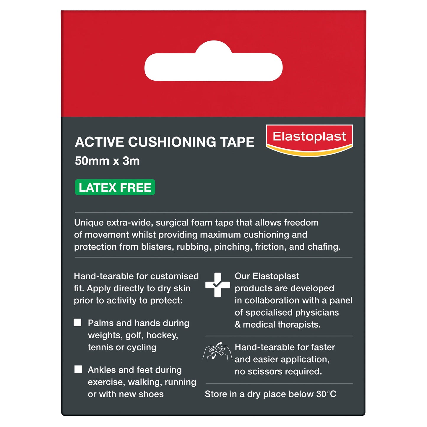 Elastoplast Active Cushioning Tape 5cmx3m - Cutprice Online