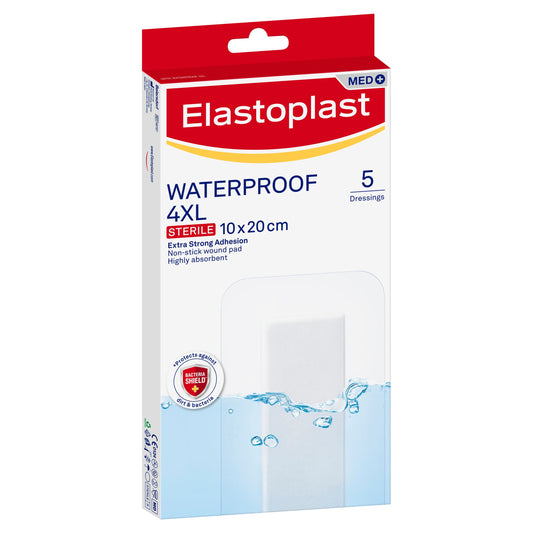 Elastoplast Waterproof Dressing 4XL 10cm x 20cm 5 Pack - Cutprice Online