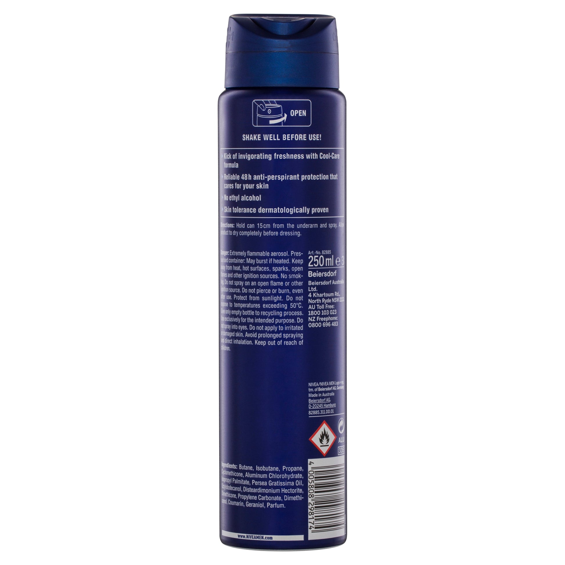 Nivea For Men Deodorant Aerosol Cool Kick 250ml - Cutprice Online