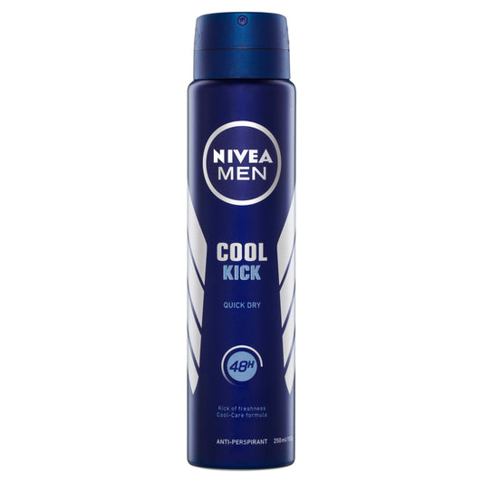 Nivea For Men Deodorant Aerosol Cool Kick 250ml - Cutprice Online