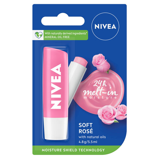 Nivea Lip Care Soft Rose 4.8g - Cutprice Online
