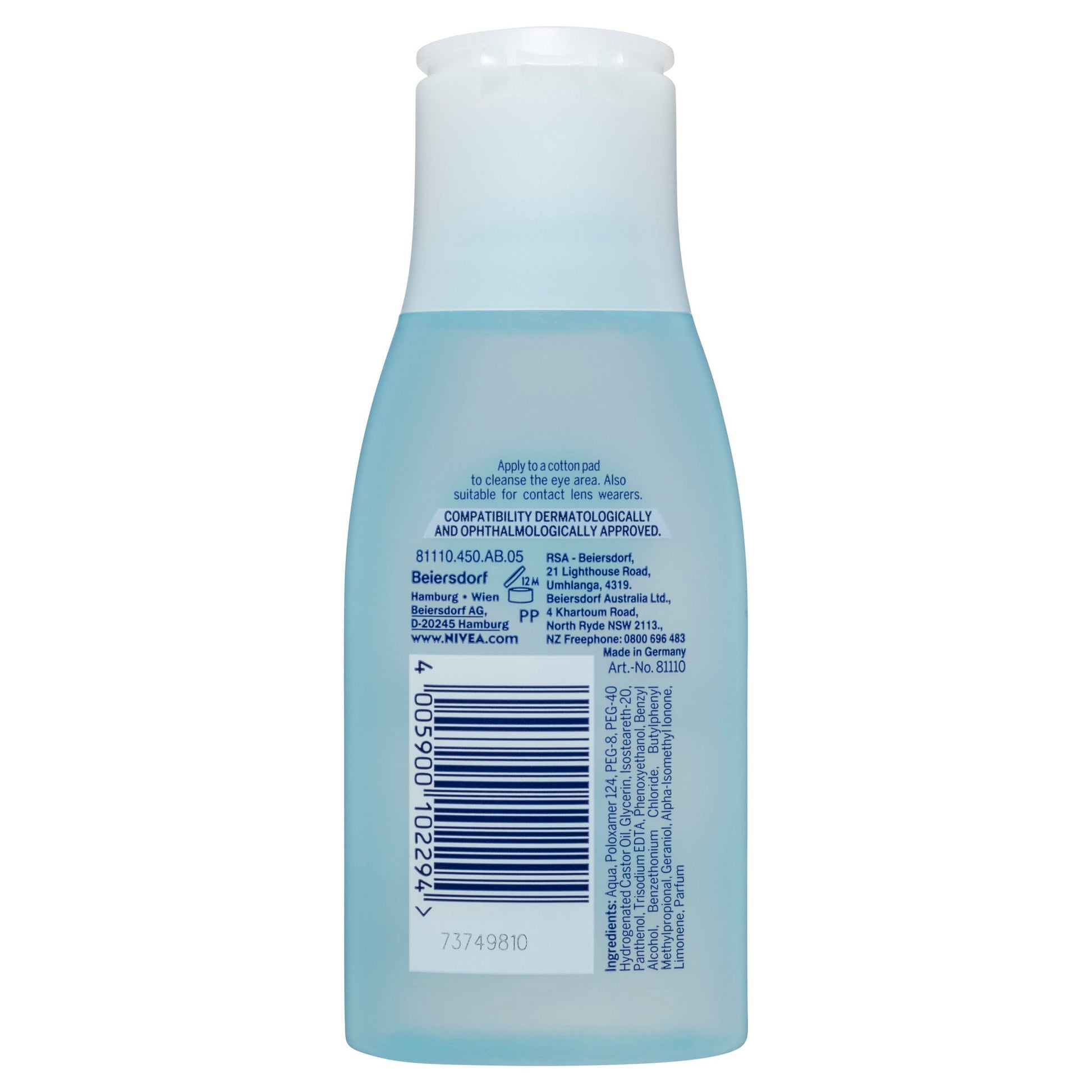 Nivea Visage Extra Gentle Eye Make Up Remover 125ml - Cutprice Online