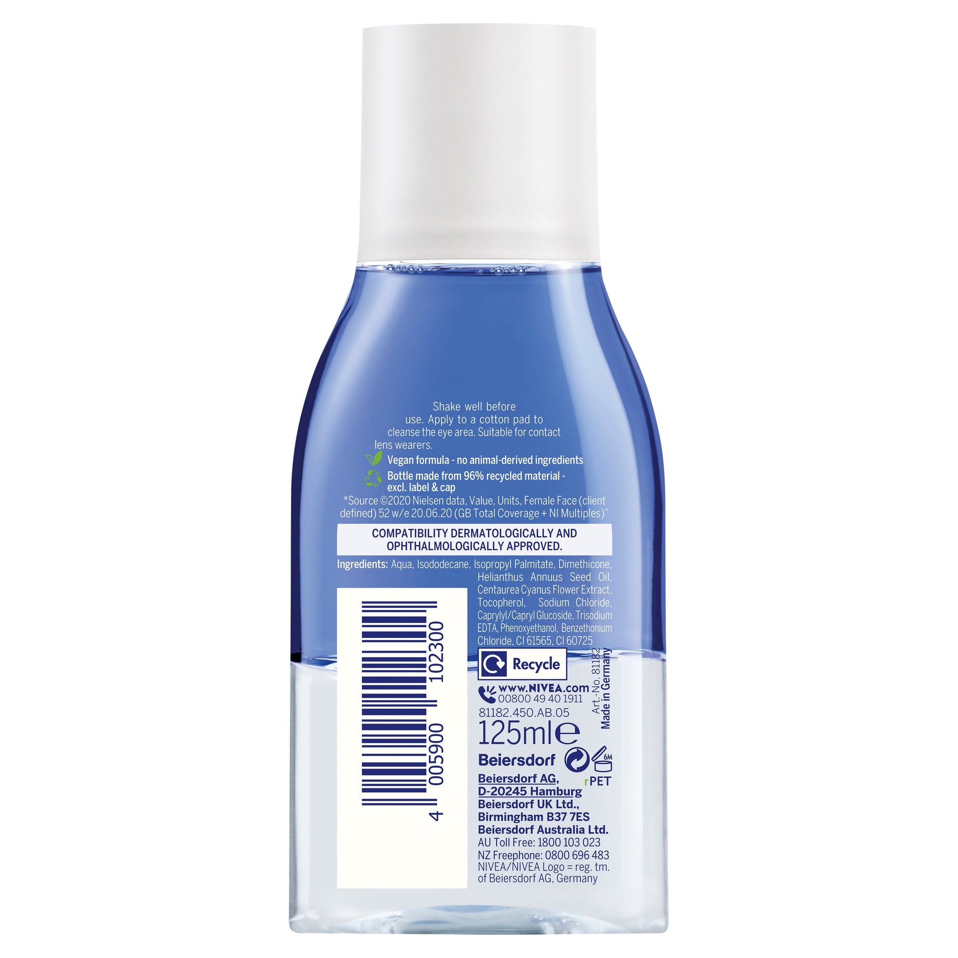 Nivea Daily Essentials Double Effect Eye Makeup Remover 125ml - Cutprice Online
