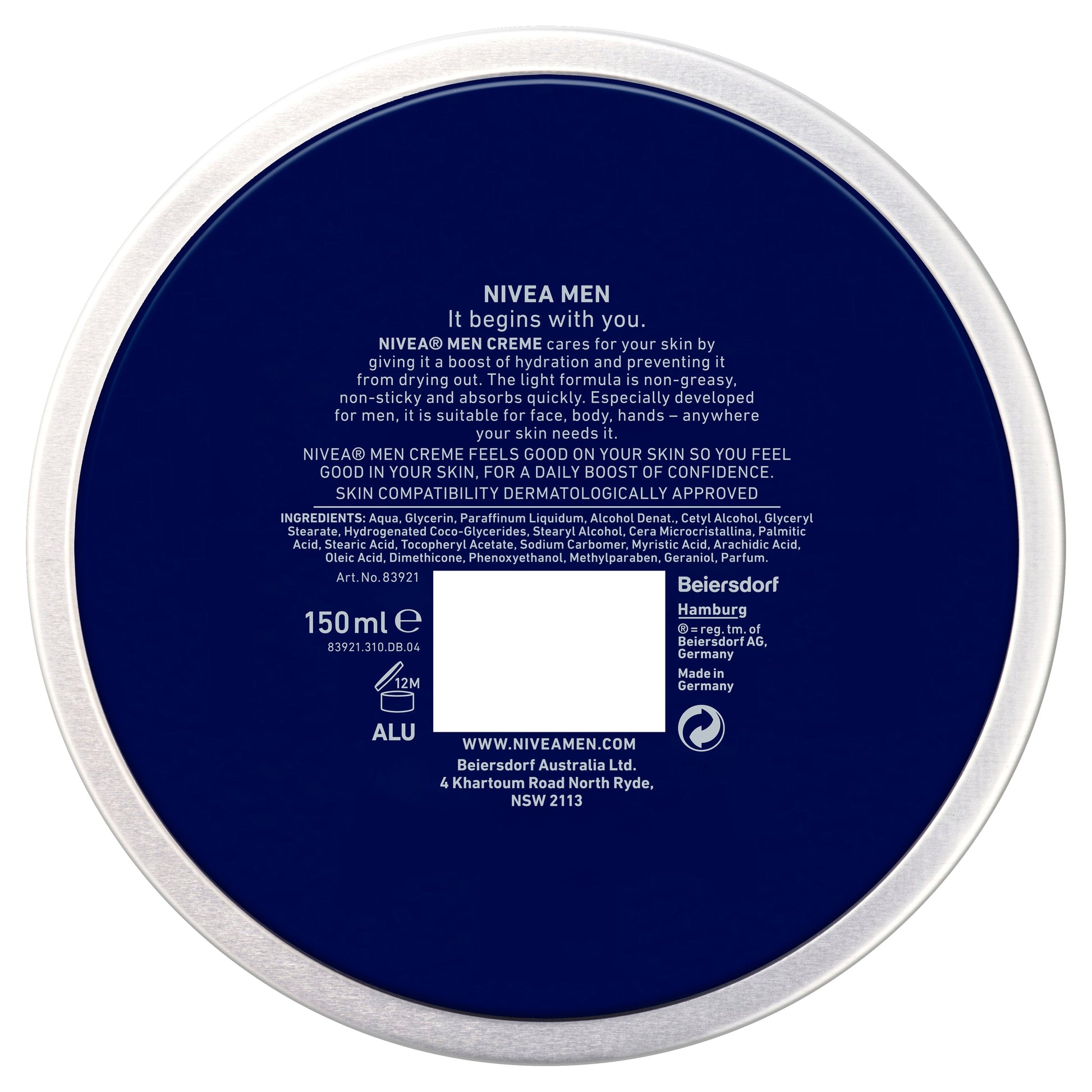 Nivea for Men Creme 150ml - Cutprice Online