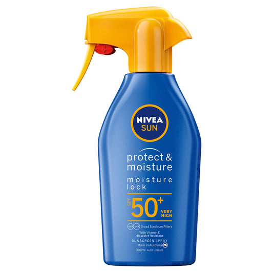 Nivea Sun SPF 50+ Protect & Moisture Trigger Spray 300ml - Cutprice Online
