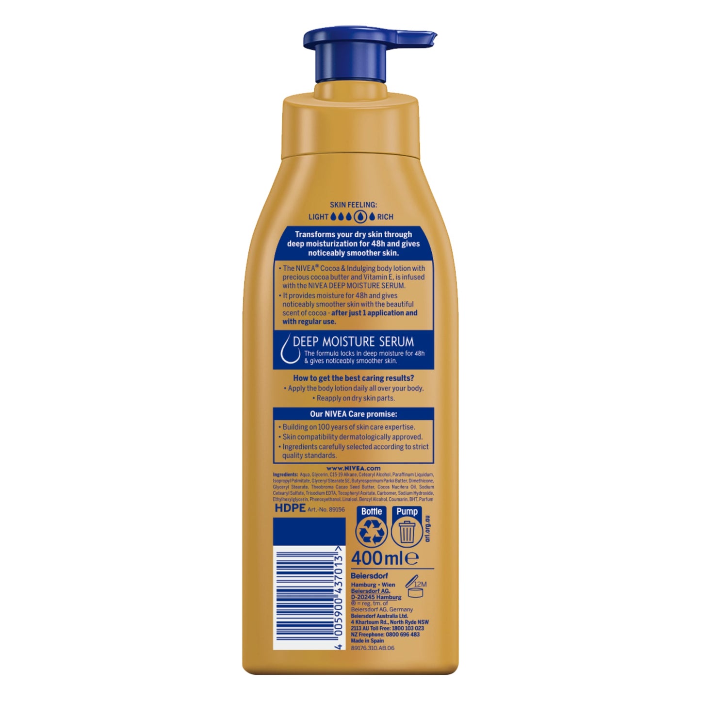 Nivea Cocoa & Indulging Body Lotion 400ml - Cutprice Online