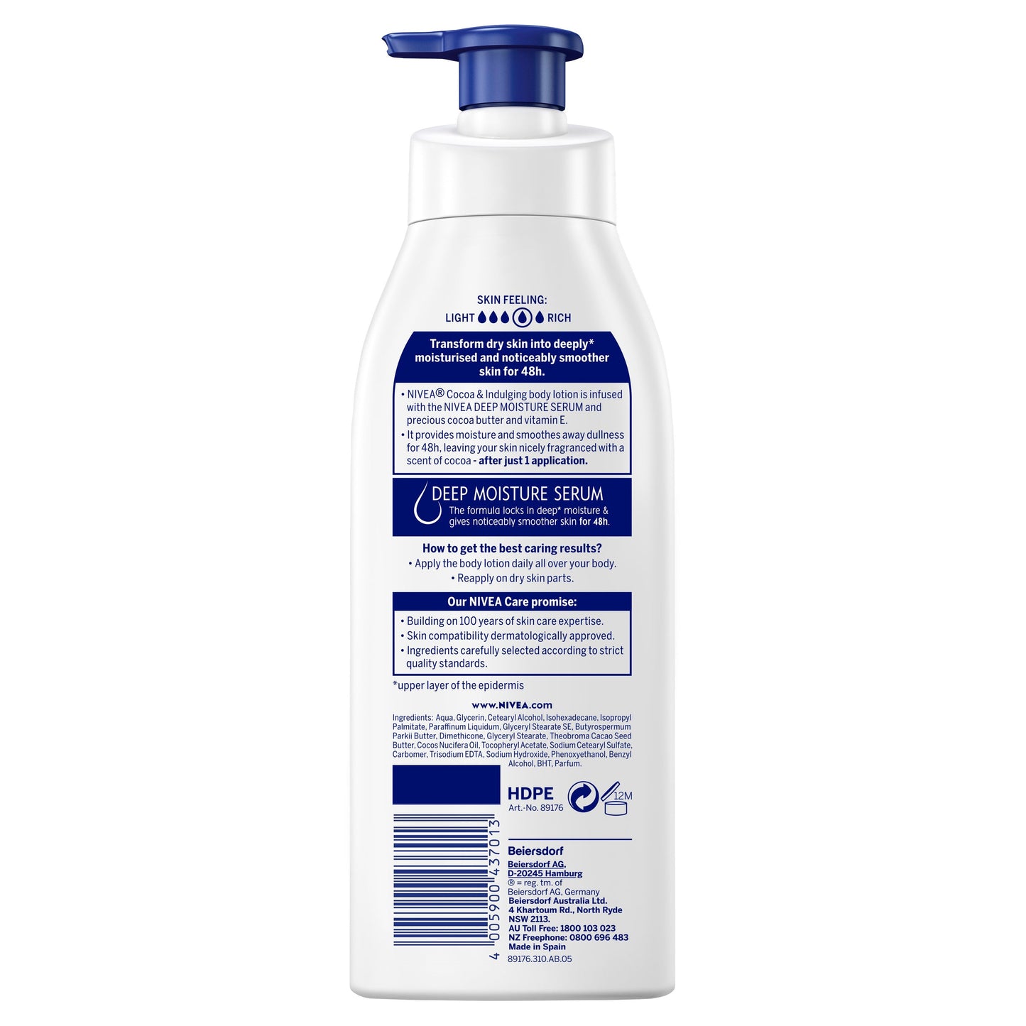 Nivea Cocoa & Indulging Body Lotion 400ml - Cutprice Online