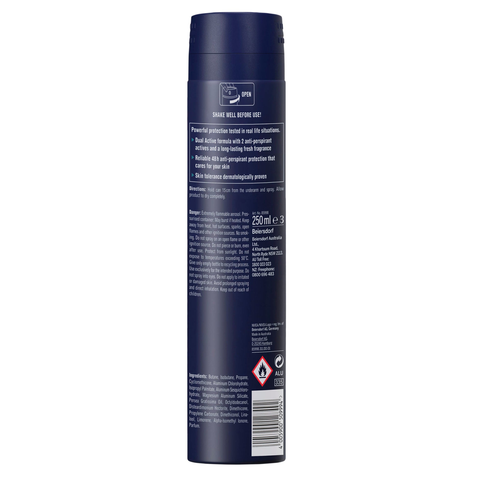NIVEA Everyday Active Aerosol Fresh Deodorant 250ml - Cutprice Online
