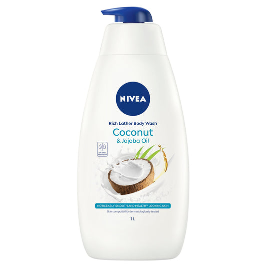 Nivea Shower Cream Indulgent Moisture Coconut Jojoba Oil- 1L - Cutprice Online