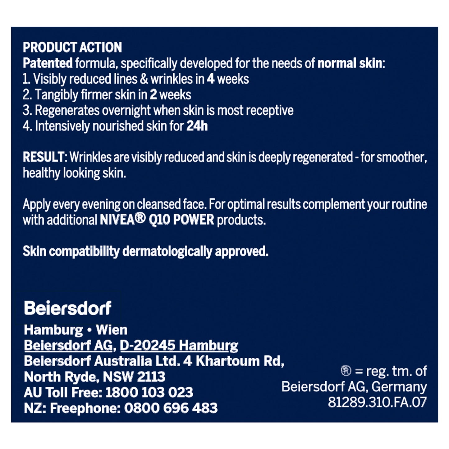 Nivea Q10 Power Night Cream 50ml - Cutprice Online