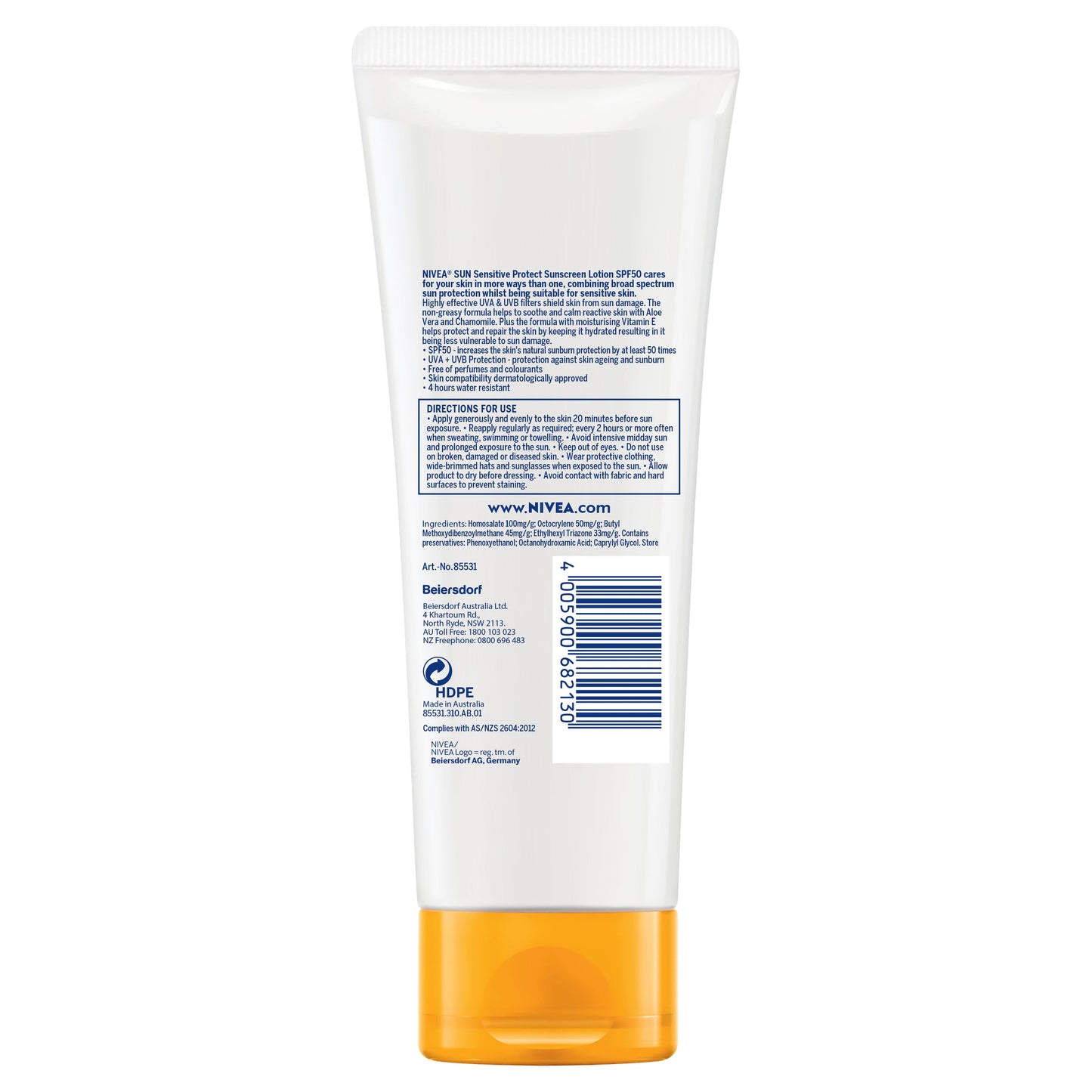 Nivea Sun SPF 50+ Sensitive Protect Lotion 100ml - Cutprice Online
