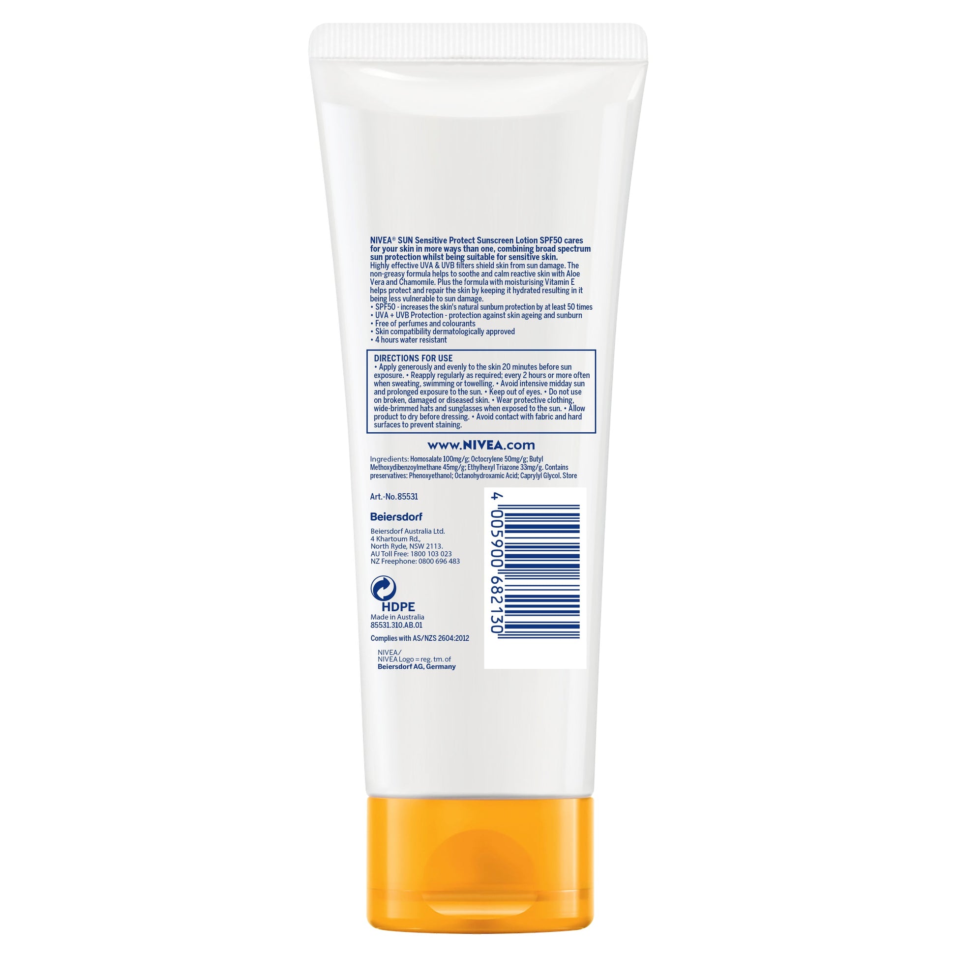 Nivea Sun SPF 50+ Sensitive Protect Lotion 100ml - Cutprice Online