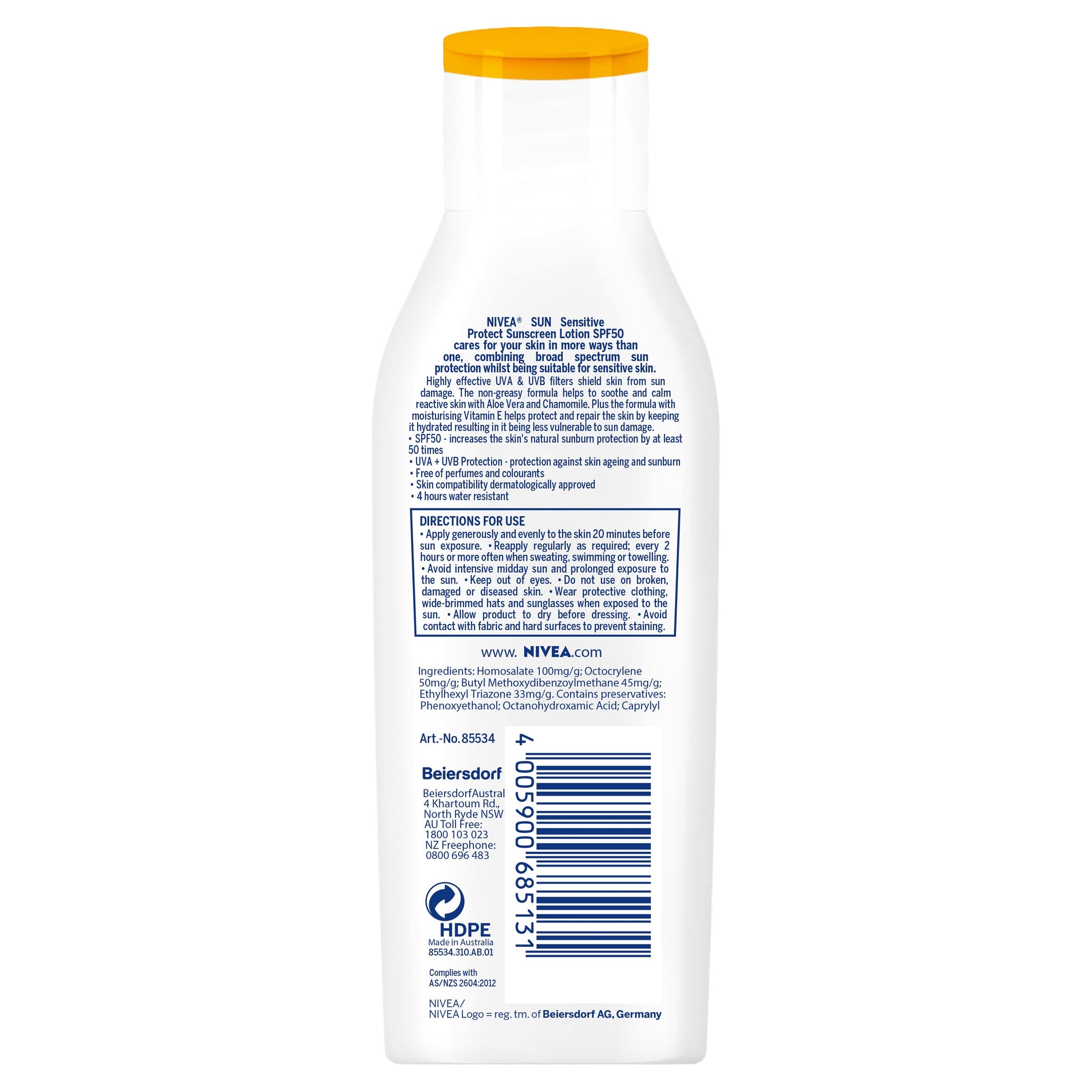 Nivea Sun SPF 50+ Sensitive Protect Lotion 200ml - Cutprice Online