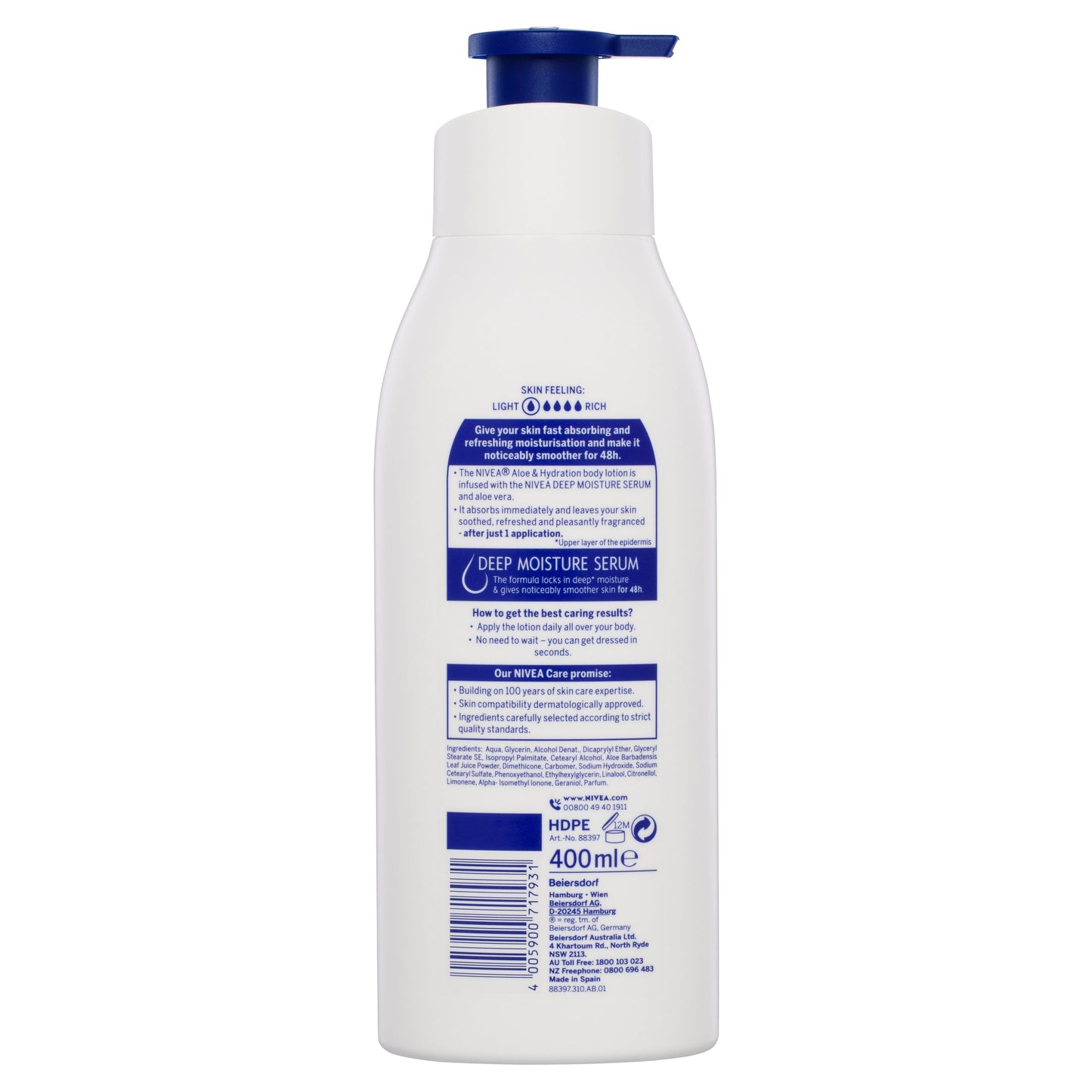 Nivea Aloe & Hydration Body Lotion 400ml - Cutprice Online