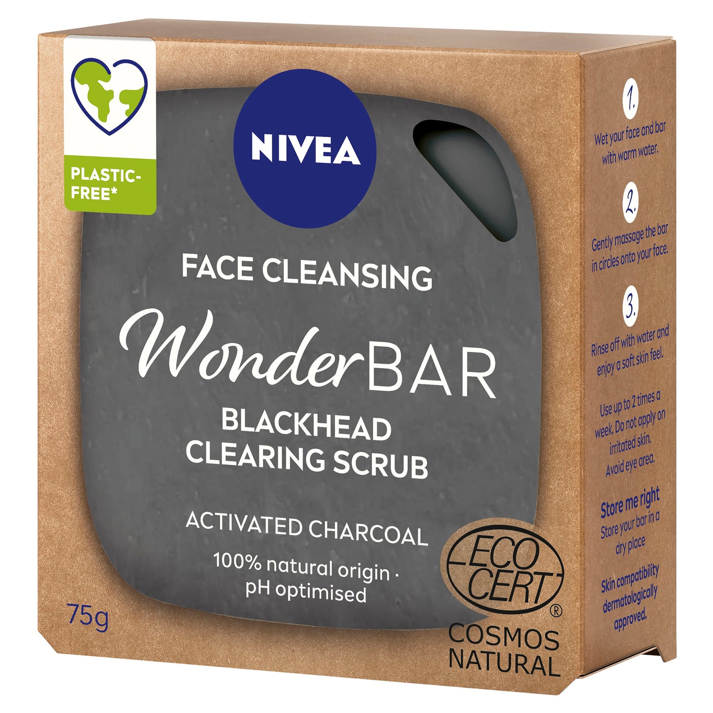 NIVEA Wonderbar Anti-Blackhead Face Cleanser Scrub 75g - Cutprice Online