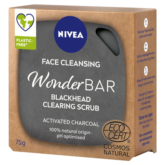 NIVEA Wonderbar Anti-Blackhead Face Cleanser Scrub 75g - Cutprice Online