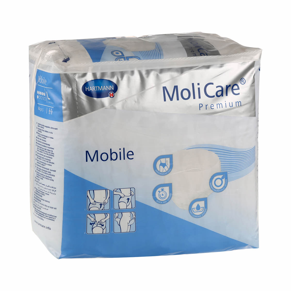 Molicare Premium Mobile 6D Large 14PK - Cutprice Online