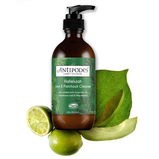Antipodes Hallelujah Lime & Patchouli Facial Cleanser & Makeup Remover 200ml ANTIPODES