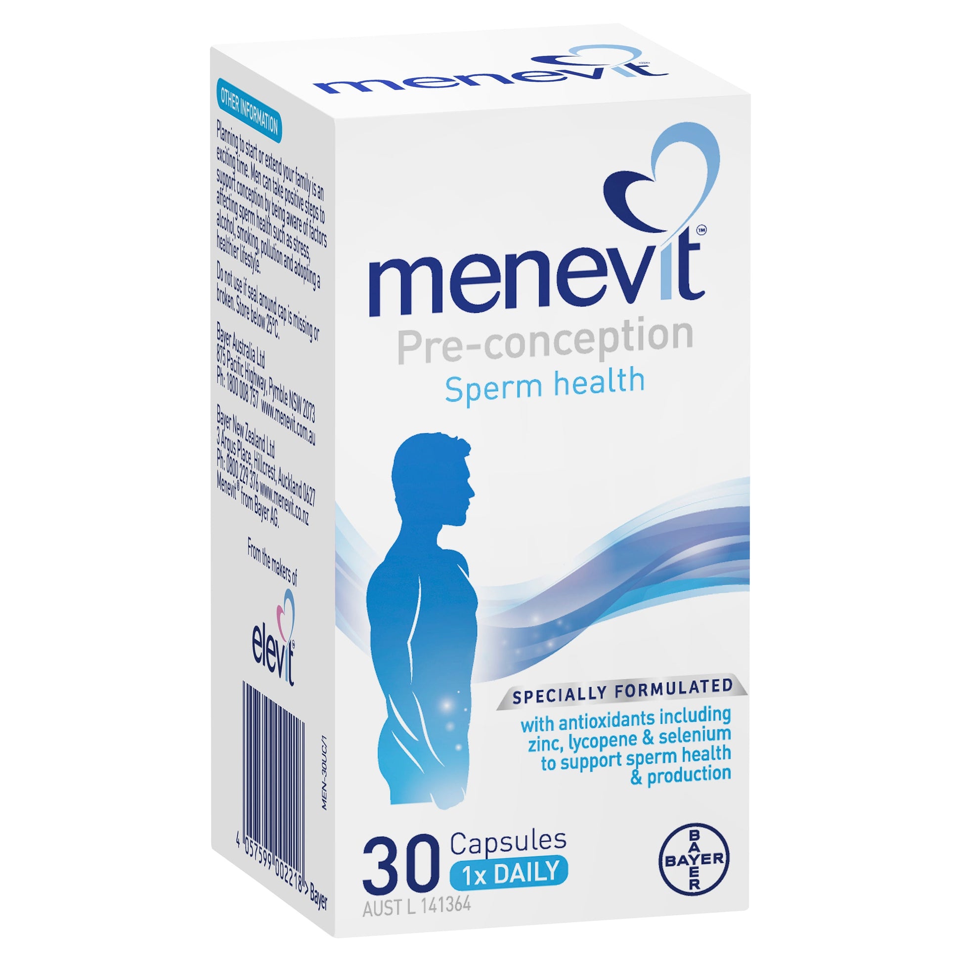 Menevit Pre-Conception Sperm Health Capsules 30 - Cutprice Online