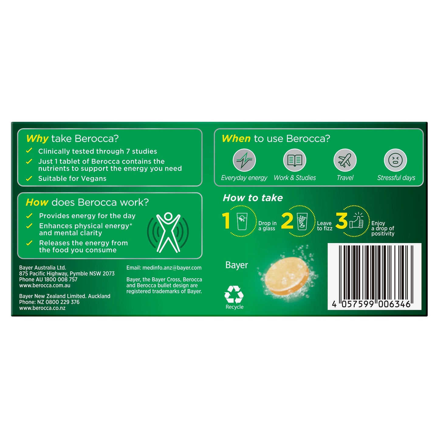 Berocca Energy Vitamin B & C Orange Flavour Effervescent Tablets 30 Pack New - Cutprice Online