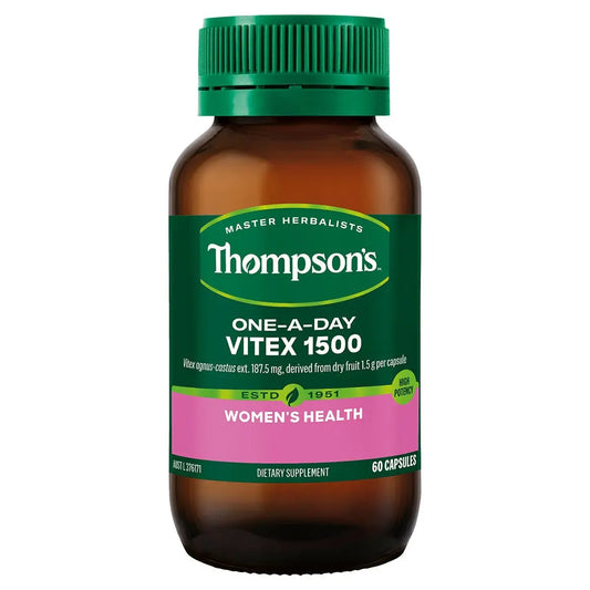 Thompson's One-A-Day Vitex 1500mg 60 Capsules THOMPSON'S