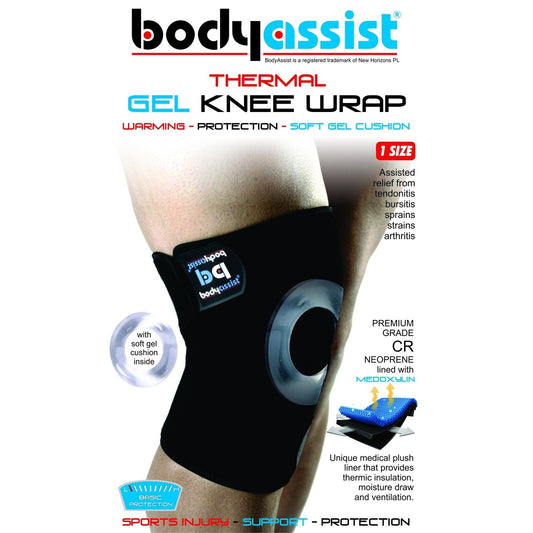 Body Assist Thermal Knee Wrap With Gel Buttress - Cutprice Online