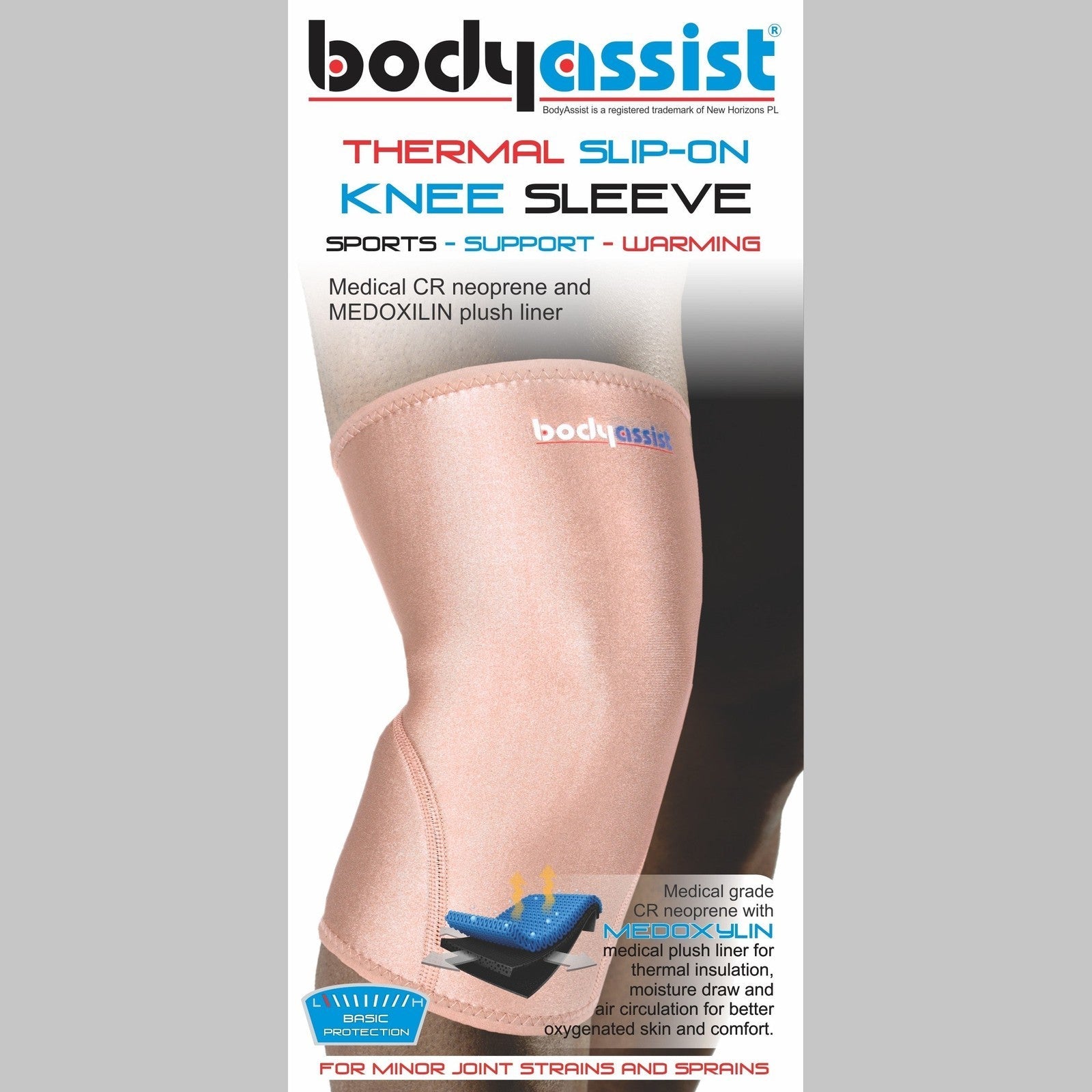 Body Assist Thermal Slip-on Knee Sleeve Black - Cutprice Online