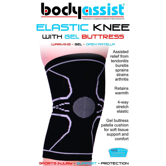 Body Assist Elastic Knee With Gel Buttress - Cutprice Online