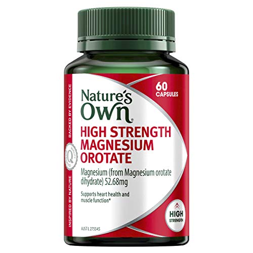 Nature's Own High Strength Magnesium Orotate 800mg 60 Capsules - Cutprice Online