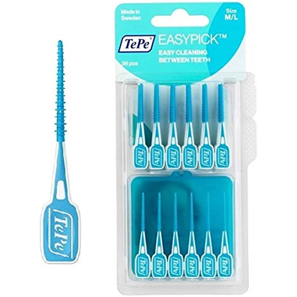 TePe EasyPick Turquoise Blue M/L 36PK - Cutprice Online