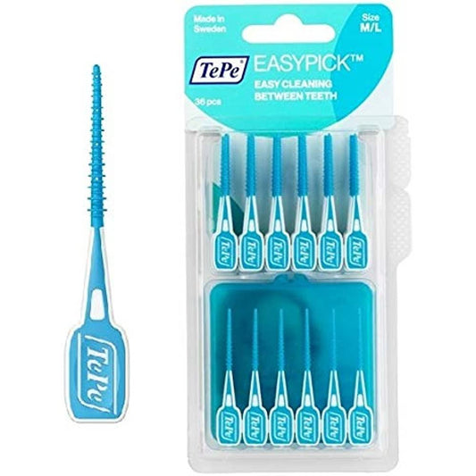 TePe EasyPick Turquoise Blue M/L 36PK - Cutprice Online