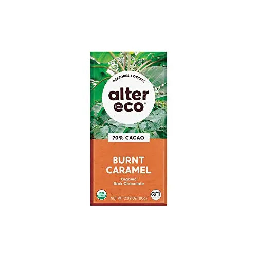 Alter Eco Chocolate (Organic) Dark Burnt Caramel 80g 12 Pack ALTER ECO