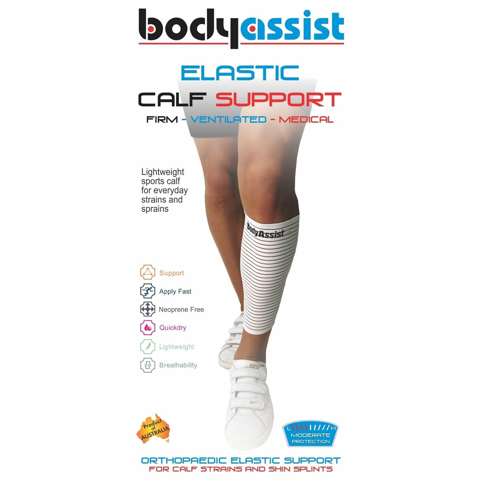 Body Assist Elastic Slip-On Calf Support - Cutprice Online