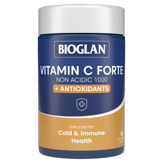 Bioglan Vitamin C Forte Nonacidic 1000Mg 50 Tablets - Cutprice Online
