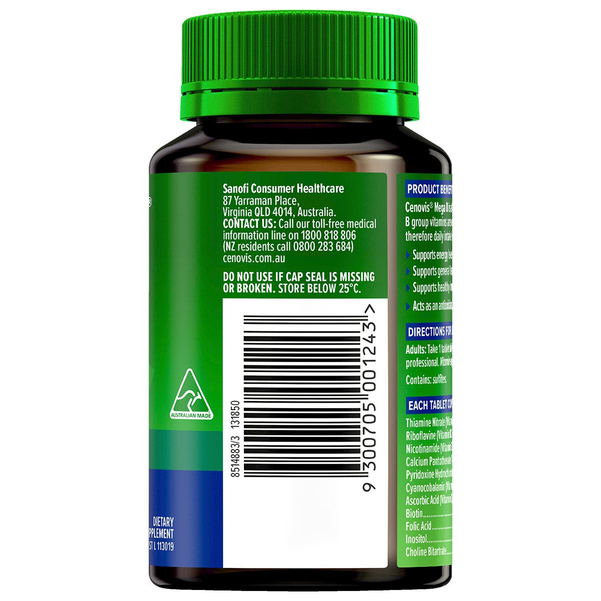 Cenovis Mega B 100 Tablets - Cutprice Online