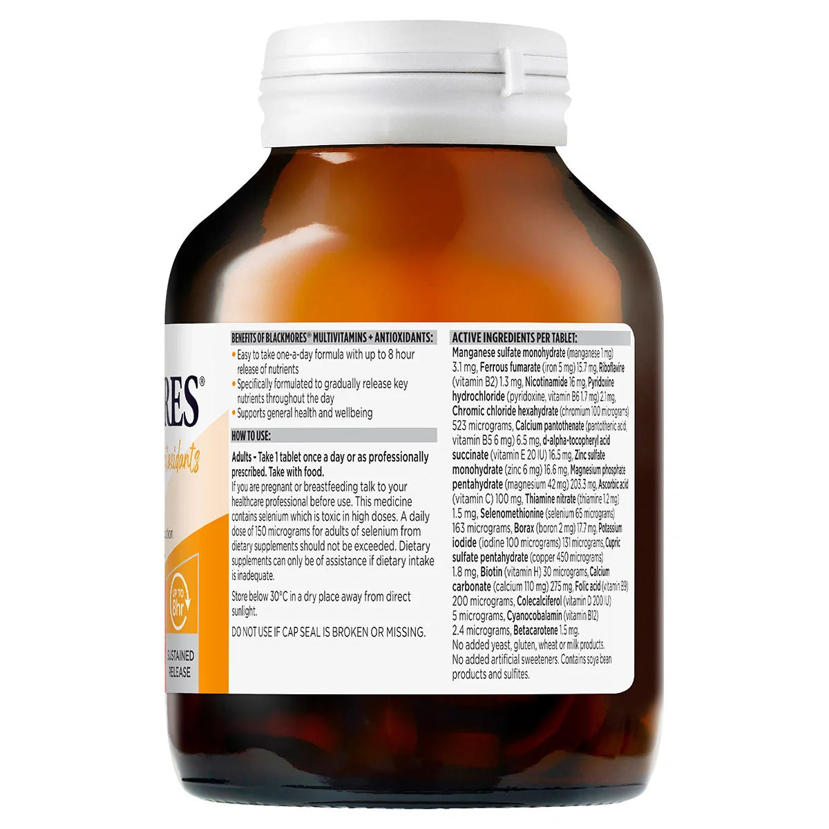 Blackmores Sustained Release Multi + Antioxidants 180 Tablets - Cutprice Online