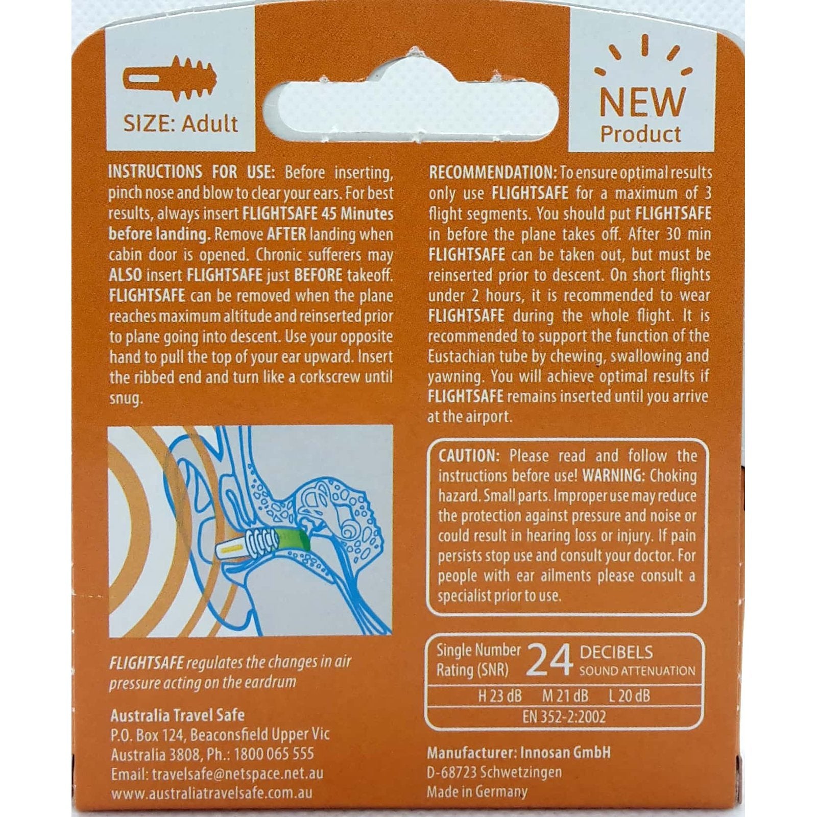 Flightsafe Adult Earplugs 1 Pair - Cutprice Online