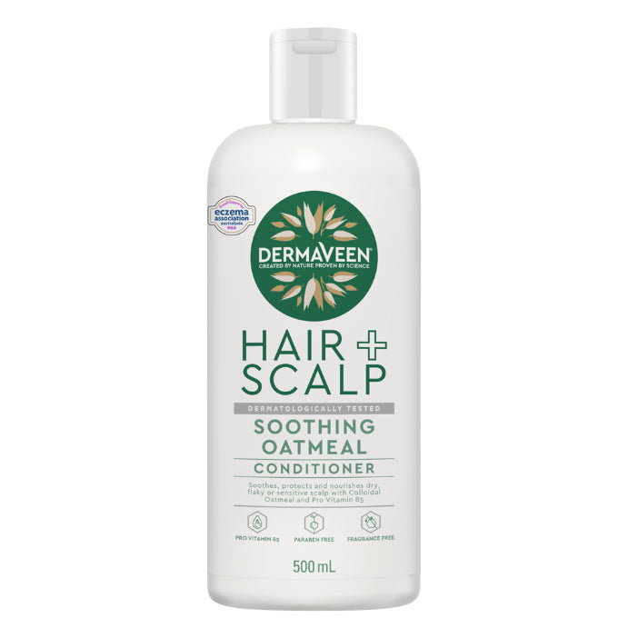 Dermaveen Oatmeal Conditioner for Dry, Flaky or Sensitive Scalps 500ml