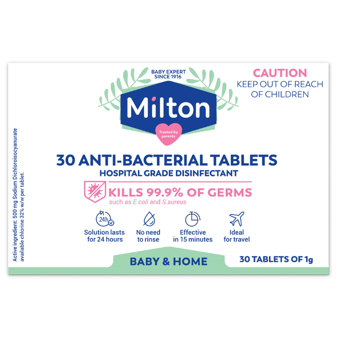 Milton Antibacterial Sterilising Tablets 30 Pack