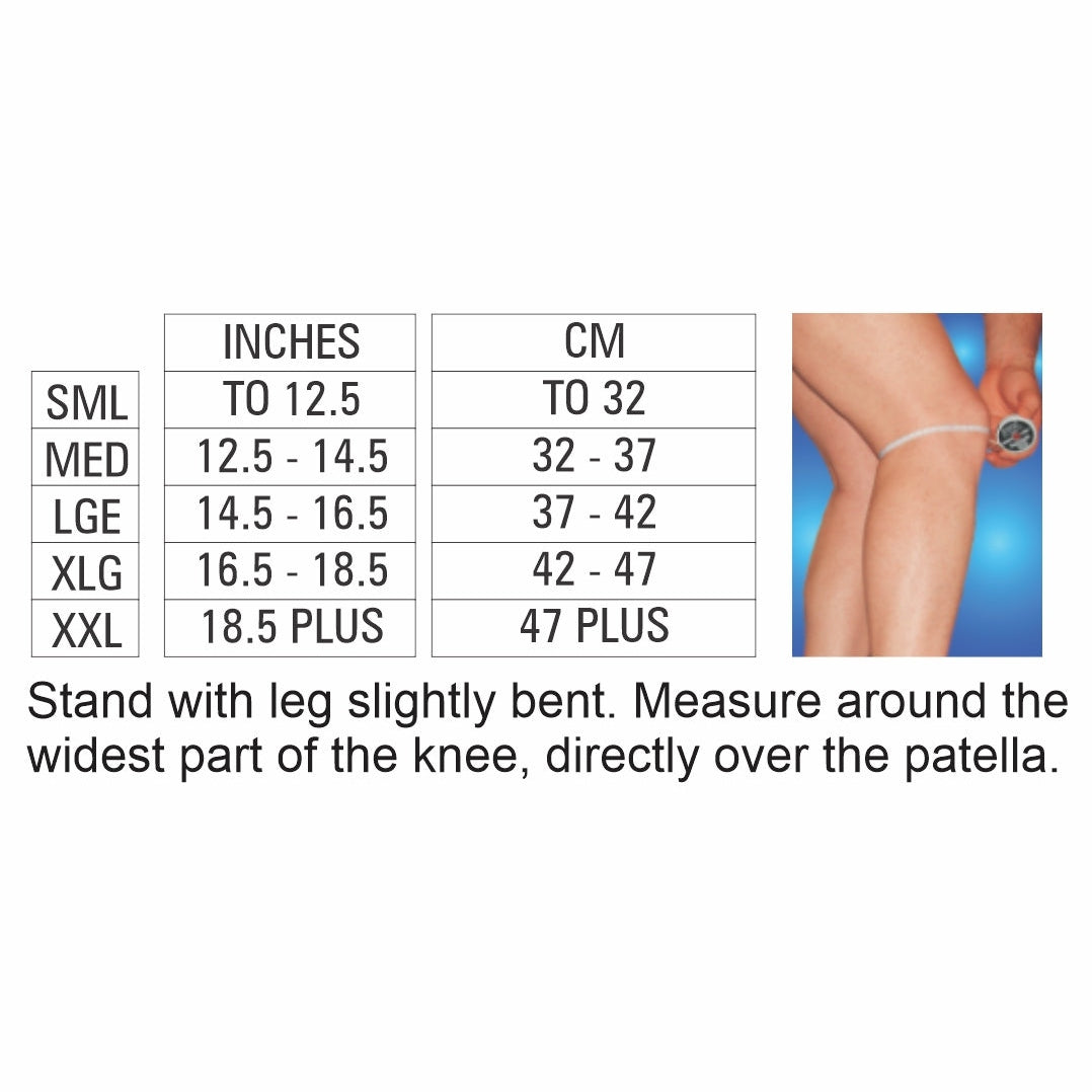 Body Assist Cross Cut Elastic Knee Brace With Rods - Cutprice Online