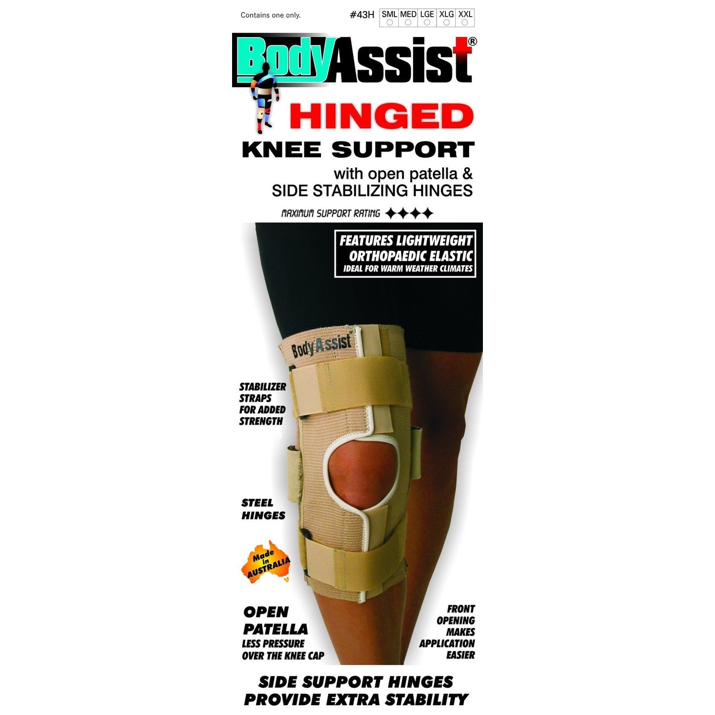 Body Assist Elastic Hinged Knee Support - Cutprice Online